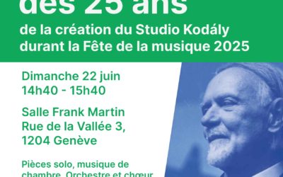 Studio Kodály à la Fête de la Musique