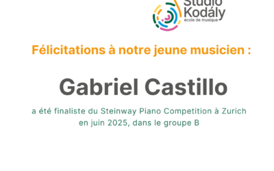 Félicitations à Gabriel !