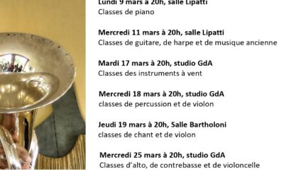 MARS 2026 | Auditions – Cursus Precollege