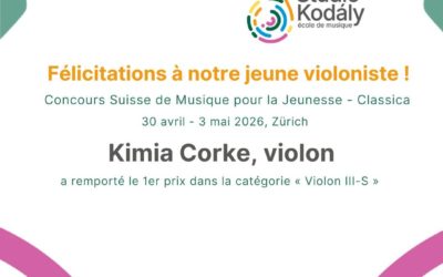 Félicitations à Kimia !